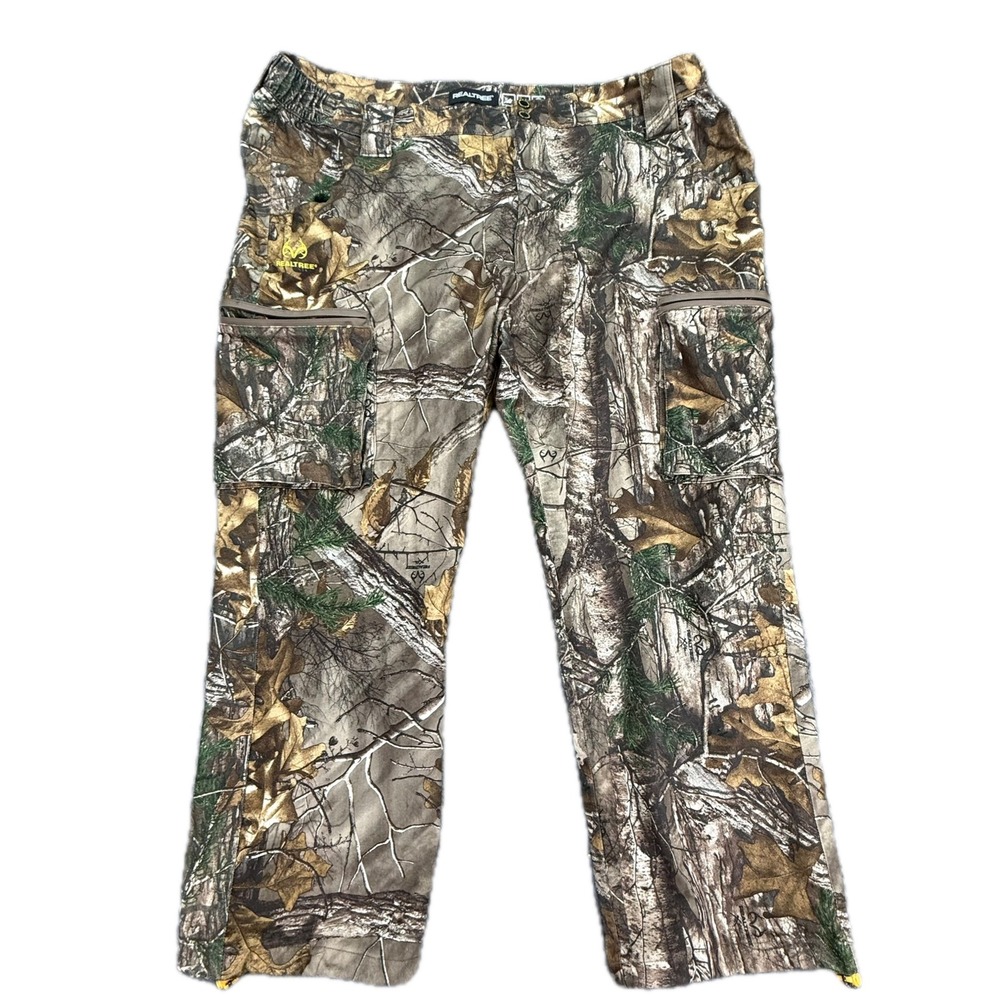 Realtree Cargo Pants Mens XXL 44 Camo Xtra‎ Scent Control Windproof Hunting